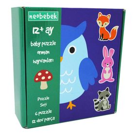Neobebek 0795137448473 Baby Orman Hayvanları Puzzle