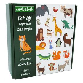 Neobebek 0795137448527 Hayvanlar Zeka Kartları