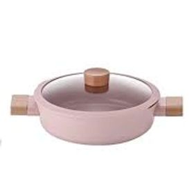Neoflam Blossom Alüminyum Döküm 24 cm Pembe Tencere