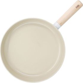Neoflam D-NEOF128 Bej Ahşap Saplı 28 cm Döküm Tava