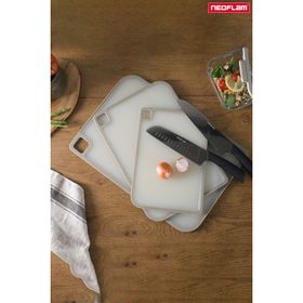 Neoflam Fika 3 Parça Bej Kesme Tahtası