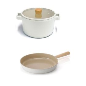 Neoflam Fika Alüminyum Döküm 28 cm Döküm Derin Tencere Tava Seti
