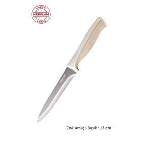 Neoflam Fika Bej Microban 13 cm Çok Amaçlı Bıçak