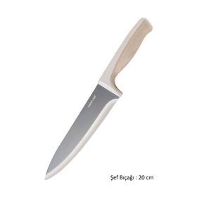 Neoflam Fika Bej Microban 20 cm Şef Bıçağı