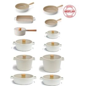 Neoflam Fika Beyaz 24 cm Tencere & Tava Seti