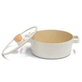 Neoflam Fika Cam Kapaklı 22x9 cm Alüminyum Döküm Tencere