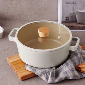 Neoflam Fika Cam Kapaklı 22x9 cm Alüminyum Döküm Tencere