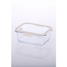 Neoflam Fika Glace Bej 1200 ml Cam Saklama Kabı