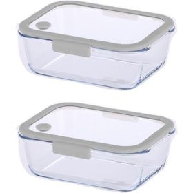 Neoflam Fika Glace Vakumlu 1900 ml 2 Parça Gri Saklama Kabı