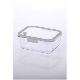 Neoflam Fika Glace Vakumlu Cam 1200 ml Gri Saklama Kabı