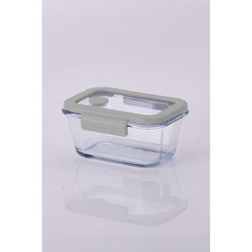 Neoflam Fika Glace Vakumlu Cam 460 ml Gri Saklama Kabı