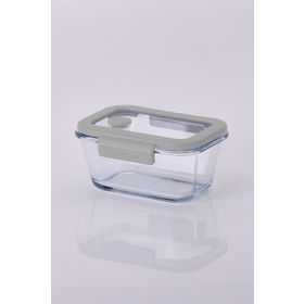 Neoflam Fika Glace Vakumlu Cam 460 ml Gri Saklama Kabı