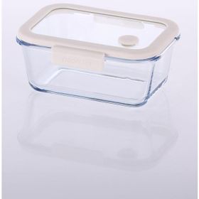Neoflam Fika Glace Vakumlu Cam 800 ml Bej Saklama Kabı