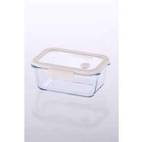 Neoflam Fika Glace Vakumlu Cam 800 ml Bej Saklama Kabı