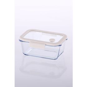 Neoflam Fika Glace Vakumlu Cam 800 ml Bej Saklama Kabı