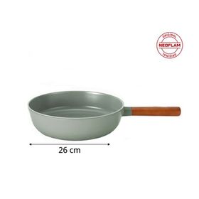 Neoflam Fika Gri 26 cm Tencere 26 cm Tava Seti