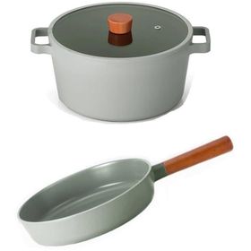 Neoflam Fika Gri 26 cm Tencere 26 cm Tava Seti