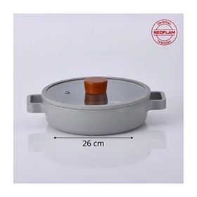 Neoflam Fika Gri 3 Parça Pratik 26 cm Tava ve Tencere Seti
