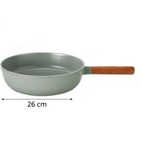 Neoflam Fika Gri 4 Parça Pratik 26 cm Tencere Tava Wok Seti