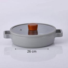 Neoflam Fika Gri 4 Parça Pratik 26 cm Tencere Tava Wok Seti
