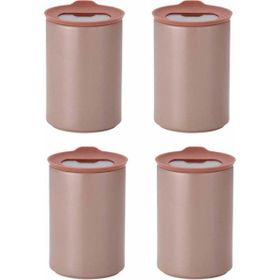 Neoflam Fika One Seramik 4 Adet 650 ml Pembe Saklama Kabı