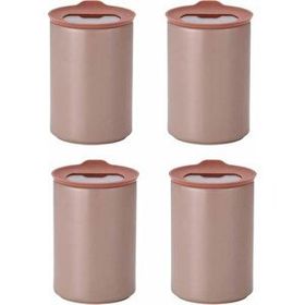 Neoflam Fika One Seramik 4 Adet 650 ml Pembe Saklama Kabı