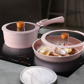 Neoflam Midas Pembe 17 Parça İndüksiyonlu Tencere Tava Seti