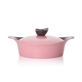Neoflam Romantik 24 cm Pembe Kısa Tencere
