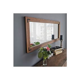 Neostill 110x50 Ceviz Ahşap Dekoratif Ayna