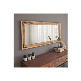Neostill 110x50 cm Ahşap Eskitme Dekoratif Ayna