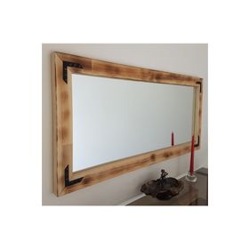 Neostill 110x50 cm Ahşap Eskitme Dekoratif Ayna