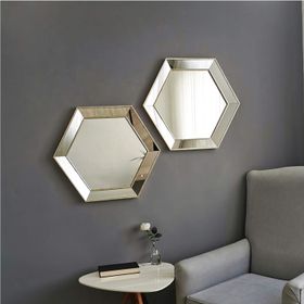 Neostill 2A405 2'li Altıgen Duvar Salon Boy Dekoratif Ayna