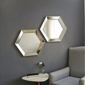 Neostill 2A405 2'li Altıgen Duvar Salon Boy Dekoratif Ayna