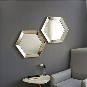 Neostill 2A405 2'li Altıgen Duvar Salon Boy Dekoratif Ayna