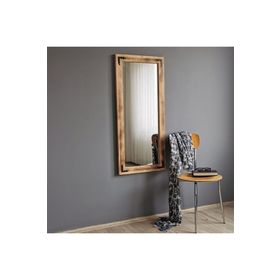 Neostill 50x110 cm Ahşap Eskitme Boy Aynası