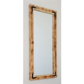 Neostill 50x110 cm Ahşap Eskitme Boy Aynası