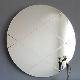 Neostill 60 cm Baklava Desen Yuvarlak Ayna