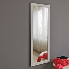 Neostill A201 40x105 cm Beyaz Çerçeveli Dekoratif Boy Ayna