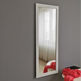 Neostill A201 40x105 cm Beyaz Çerçeveli Dekoratif Boy Ayna