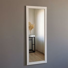 Neostill A201 40x105 cm Beyaz Çerçeveli Dekoratif Boy Ayna