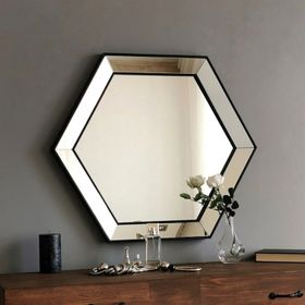 Neostill A404 Duvar Salon Konsol Boy Dekoratif Altıgen Ayna