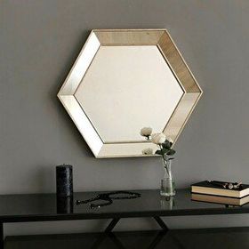 Neostill A405 Duvar Salon Konsol Boy Dekoratif Altıgen Ayna