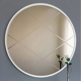 Neostill Bronz Baklava Desen 60 cm Yuvarlak Ayna