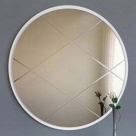 Neostill Bronz Baklava Desen 60 cm Yuvarlak Ayna