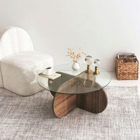 Neostill Bubble Ceviz Orta Sehpa