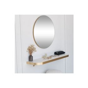 Neostill Gold Kenarlı Yuvarlak 60 cm Ayna