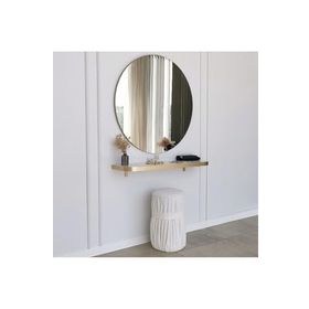 Neostill Gold Kenarlı Yuvarlak 90 cm Ayna