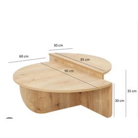 Neostill Podium Safir Meşe Orta Sehpa