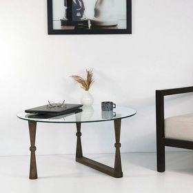 Neostill S301 Yuvarlak Cam Orta Sehpa