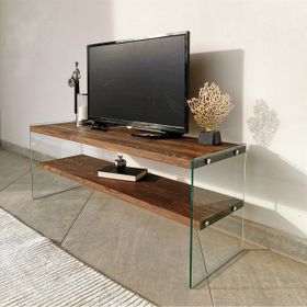 Neostill Tv 103 Ahşap Tv Sehpası Woodn Glass